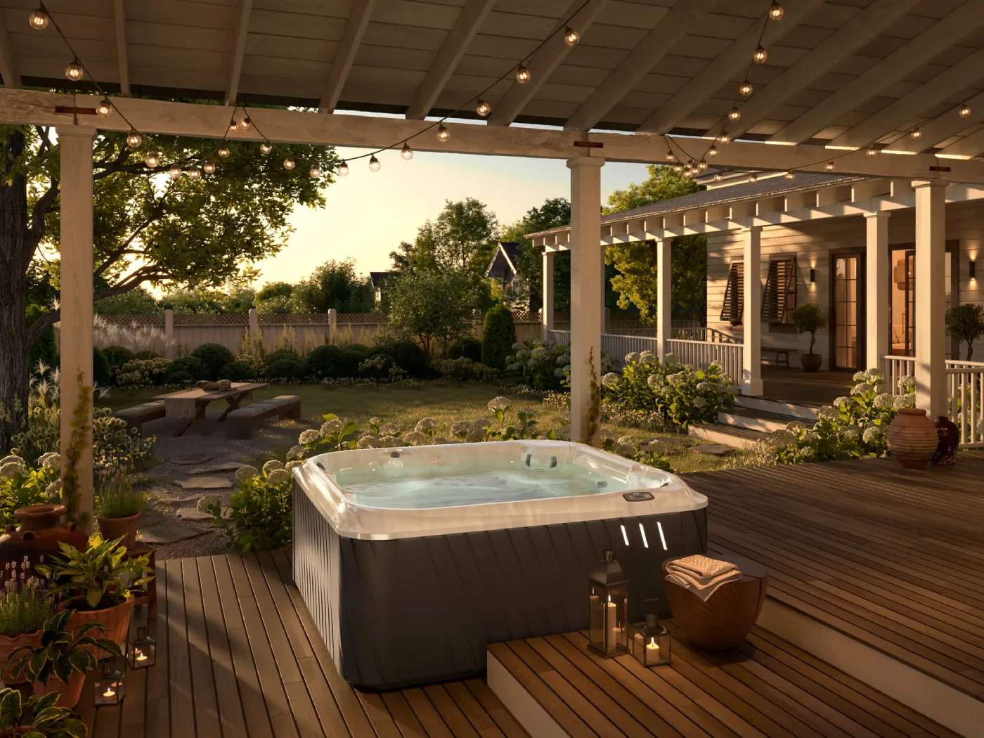 JHT-J285 Hot Tub Lifestyle Outdoor