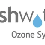 freshwater ozone system logo with a blue water drop.