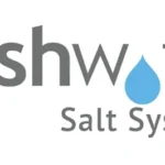 freshwater salt system logo with a blue water drop.