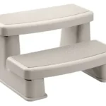 polymer hot tub spa steps accessory parchment white color 2019 001 1