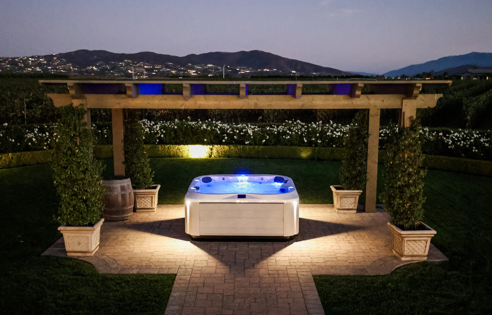 Elevate Your Spa Experience: The Role of Outdoor Lighting 1 outdoor lighting jacuzzi hot tub j 300