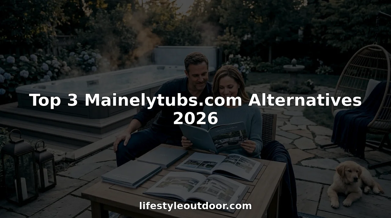 couple comparing backyard hot tub alternatives