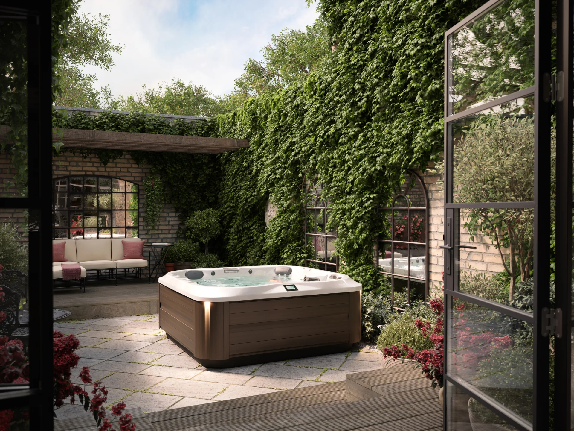 Home Spa Installation with a Jacuzzi Hot Tub